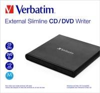 Verbatim Mobile DVD ReWriter USB 2.0 Black (Light Version) - 2