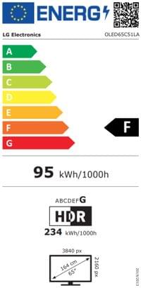 LG OLED65C51LA, 65&amp;quot; UHD OLED evo, 4K (3840 x 2160),... - 4