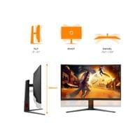 AOC C32G4Z, 31.5" Curved 1500R, VA, WLED, 1920x1080@260Hz... - 3 AOC C32G4Z, 31.5" Curved 1500R, VA, WLED, 1920x1080@260Hz... - 3