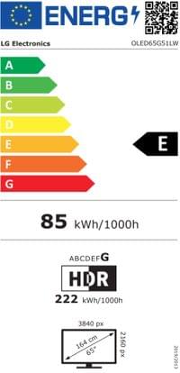 LG OLED65G51LW, 65&amp;quot; UHD OLED evo, 4K (3840 x 2160),... - 4