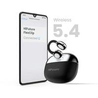 HiFuture FlexClip Black, Open Ear Comfort, Bluetooth 5.4,... - 3