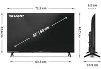 Sharp 32HA1205E, 32&amp;quot; LED HD 1366x768 HD Frameless, 100... - 6
