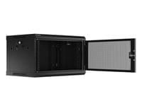 Lanberg rack cabinet 19&amp;quot; wall-mount 6U/600x450 with... - 5
