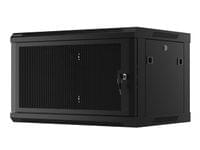 Lanberg rack cabinet 19&amp;quot; wall-mount 6U/600x450 with... - 6