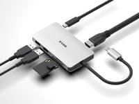 D-Link 6-in-1 USB-C Hub with HDMI/Card Reader/Power Delivery