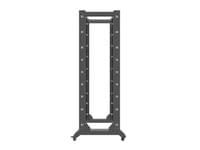 Lanberg open rack 19&amp;quot; 42U  600x800, black - 3
