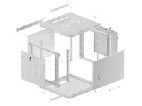 Lanberg rack cabinet 19&amp;quot; wall-mount 9U/600x600 for... - 10