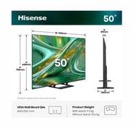 Hisense 50" E8S, 4K Ultra HD 3840x2160, ULED, Quantum... - 2