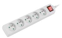 Lanberg power strip 1.5m, 5 sockets, french with circuit... - 1