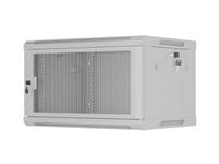 Lanberg rack cabinet 19" wall-mount 6U/600x450 with... - 2