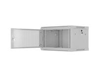 Lanberg rack cabinet 19&amp;quot; wall-mount 6U/600x450 with... - 3