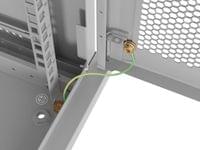 Lanberg rack cabinet 19&amp;quot; wall-mount 6U/600x450 with... - 4