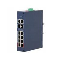 Суич PoE 12-портов управляем, индустриален CHS4212-8GT-110 - 1 Суич PoE 12-портов управляем, индустриален CHS4212-8GT-110 - 1