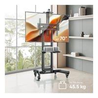 ONKRON Mobile TV Stand for 40-70” TVs with... - 6