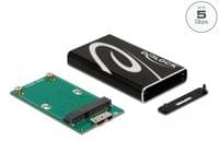 Външно чекмедже Delock 42006, За mSATA SSD, USB - 2