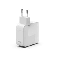 HAMA Бързо зарядно, 65 W, GaN, 2x USB-C, с разтегателен кабел 0.7м, бял - 4
