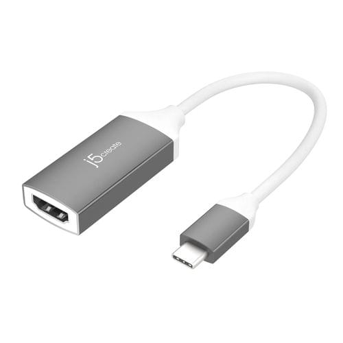 Адаптер j5create JCA153G, USB-C към 4K HDMI, Сив - 1