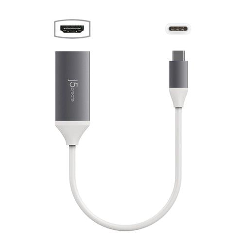 Адаптер j5create JCA153G, USB-C към 4K HDMI, Сив - 2