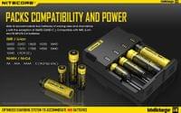 Зарядно у-во NITECORE i4, Universal Charger, LiIon &amp;amp; NIMH, 18650, CR123;... - 2