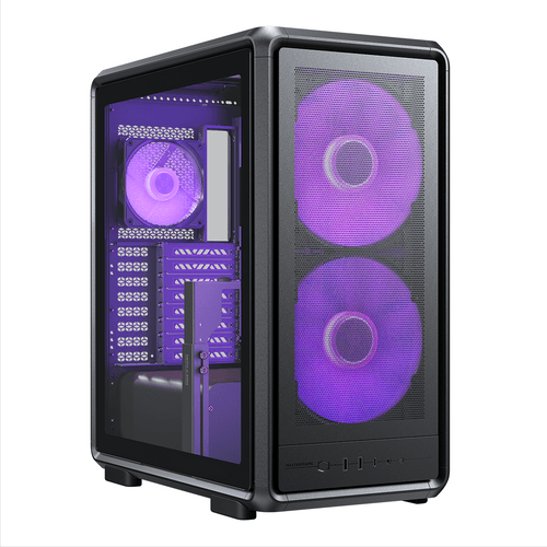 Кутия CoolerMaster MasterFrame 500 Mesh - Black ARGB - 1