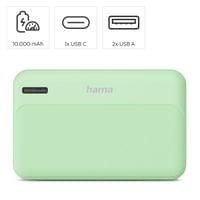 HAMA Външна батерия &amp;quot;Pocket 10&amp;quot;, 10000 mAh, Изходи: 2x... - 5