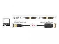 Удължителен кабел DeLock, USB-A мъжко - USB-A женско, USB... - 2