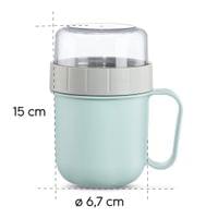 Купа за зърнени храни Xavax To Go, 2 отделения, 500 + 200 ml, пастелно... - 14