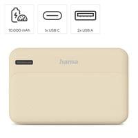 HAMA Външна батерия &amp;quot;Pocket 10&amp;quot;, 10000 mAh, Изходи: 2x... - 5