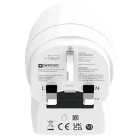 Skross универсален адаптер Europe to UK + 1 x USB  A/C порт, 20W 1500283E - 3