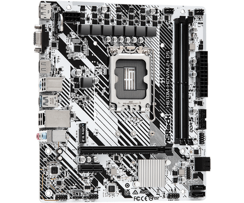 Дънна платка ASRock H610M-HDV/M.2+ D5 LGA1700 - 2
