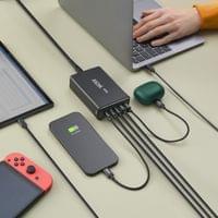 HAMA Зарядна станция 140 W, GaN, Fast Charger, 3 x USB-C,... - 6 HAMA Зарядна станция 140 W, GaN, Fast Charger, 3 x USB-C,... - 6