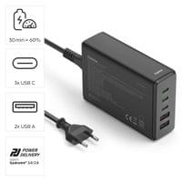 HAMA Зарядна станция 140 W, GaN, Fast Charger, 3 x USB-C,... - 11 HAMA Зарядна станция 140 W, GaN, Fast Charger, 3 x USB-C,... - 11