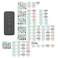 HAMA Зарядна станция 140 W, GaN, Fast Charger, 3 x USB-C,... - 12 HAMA Зарядна станция 140 W, GaN, Fast Charger, 3 x USB-C,... - 12