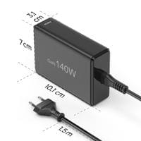 HAMA Зарядна станция 140 W, GaN, Fast Charger, 3 x USB-C,... - 14 HAMA Зарядна станция 140 W, GaN, Fast Charger, 3 x USB-C,... - 14