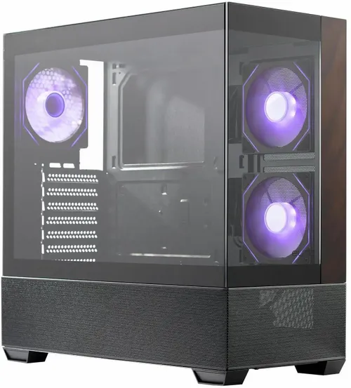 Кутия CoolerMaster Elite 690 Wood - Черна - 2