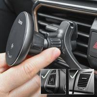 HAMA Безжично зарядно устройство Qi2, 15W, за кола, черно - 24