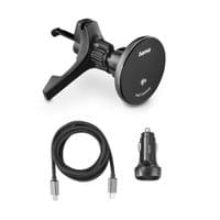 HAMA Безжично зарядно устройство Qi2, 15W, за кола, черно - 28