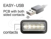 Кабел Delock EASY-USB-A 2.0 мъжко към USB Mini-B мъжко,... - 2