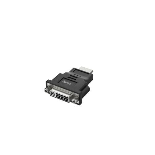 Адаптер HAMA, HDMI мъжко - DVI женско, Ultra-HD 4K, Черен - 1