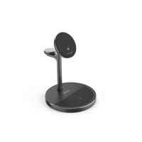 HAMA Безжична зарядна станция 3 в 1, Qi2, 15 W, индуктивно бързо зареждане - 1