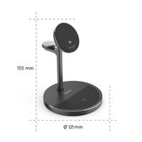 HAMA Безжична зарядна станция 3 в 1, Qi2, 15 W, индуктивно бързо зареждане - 9