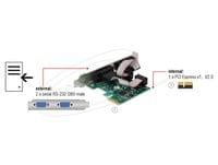 Delock PCI Express х 1 карта към 2 x сериен... - 4