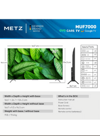 METZ Телевизор 75&amp;quot; UHD LED SMART TV - 3