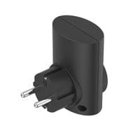 HAMA Контакт с вградена защита от пренапрежение, черен - 3