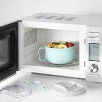 Комплект кутия за храна с прибори Xavax To Go, 1100 мл, пастелно синьо - 2