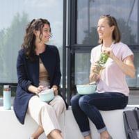 Комплект кутия за храна с прибори Xavax To Go, 1100 мл, пастелно синьо - 8