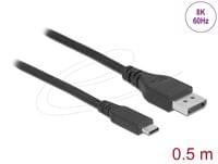 Двупосочен кабел Delock USB Type-C към DisplayPort (DP Alt режим) 8K 60... - 2