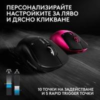 Геймърска мишка Logitech G Pro X3 Superstrike - Magenta... - 5