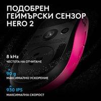 Геймърска мишка Logitech G Pro X3 Superstrike - Magenta... - 7