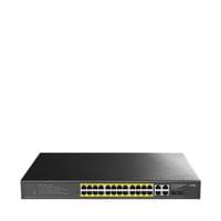 Суич Cudy GS1028EPS2, 24 портов, управляем Gigabit PoE+, 2x Gigabit SFP,... - 1